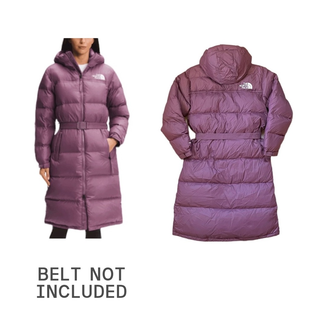 SOLD!The North Face Women's Hooded Purple Puffer Coat